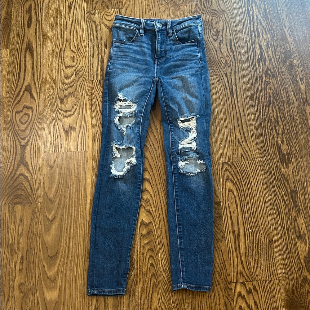 American Eagle Next Level Stretch High Rise Jegging Size 00 Short